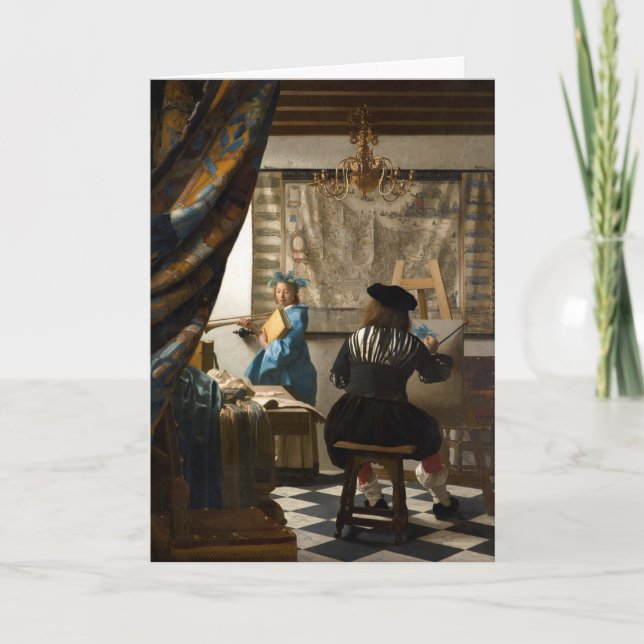 Johannes Vermeer - The Allegory of Painting Card (Front)