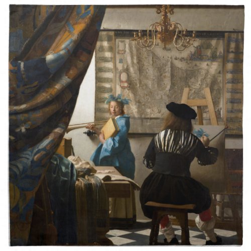 Johannes Vermeer _ The Allegory of Painting Cloth Napkin