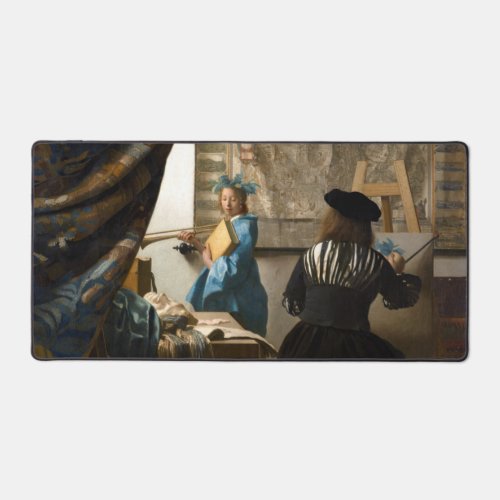 Johannes Vermeer _ The Allegory of Painting Desk Mat