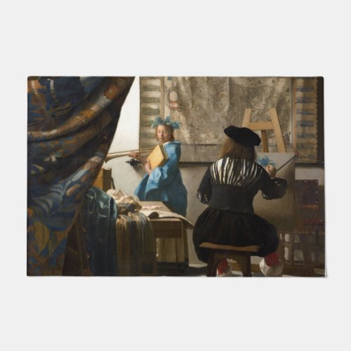 Johannes Vermeer _ The Allegory of Painting Doormat
