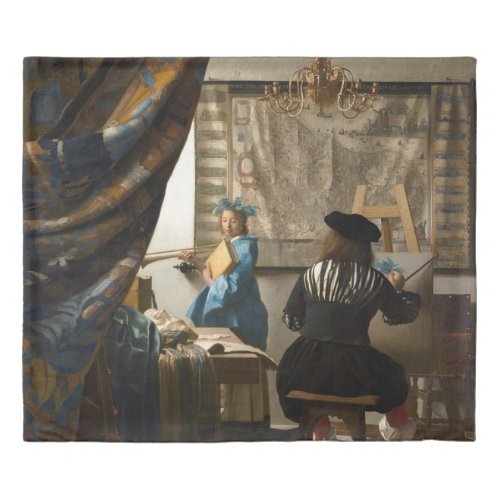 Johannes Vermeer _ The Allegory of Painting Duvet Cover