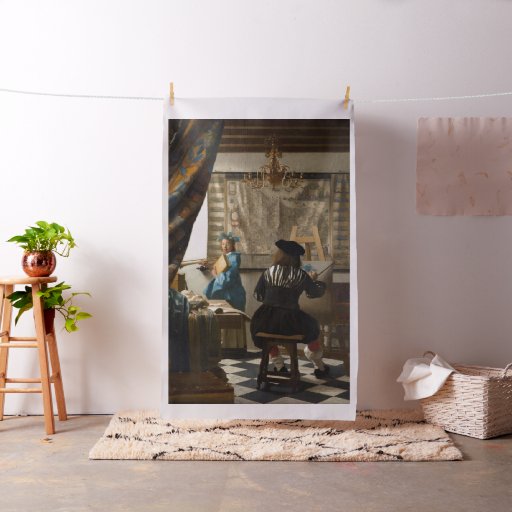 Johannes Vermeer - The Allegory of Painting Fabric
