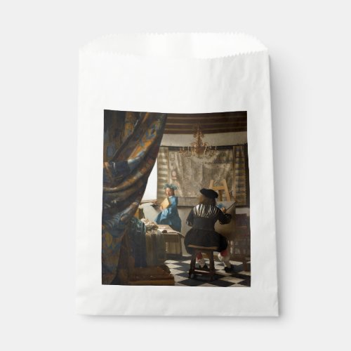 Johannes Vermeer _ The Allegory of Painting Favor Bag