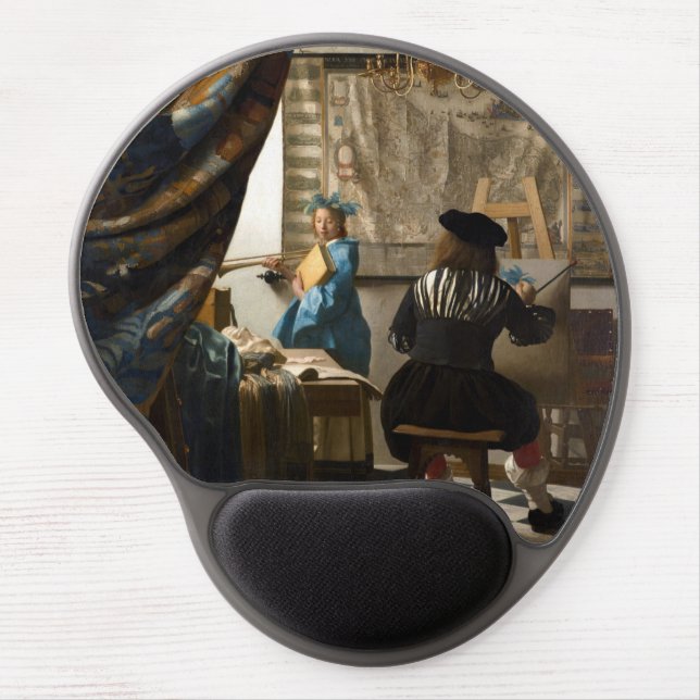 Johannes Vermeer - The Allegory of Painting Gel Mouse Pad (Front)