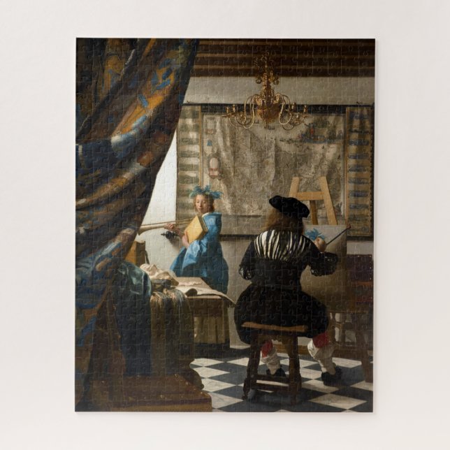 Johannes Vermeer - The Allegory of Painting Jigsaw Puzzle (Vertical)