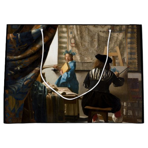 Johannes Vermeer _ The Allegory of Painting Large Gift Bag
