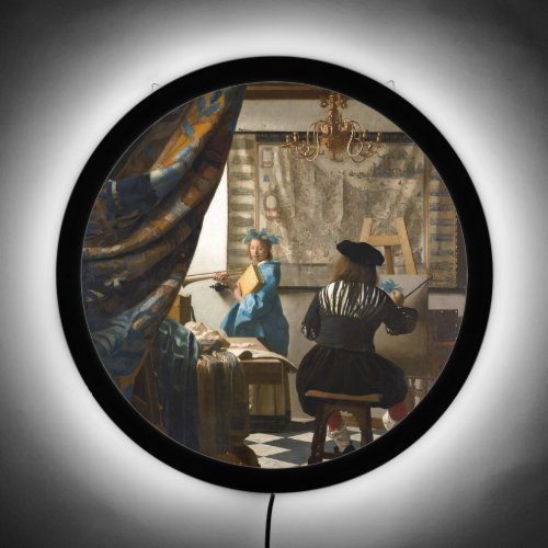 Johannes Vermeer _ The Allegory of Painting LED Sign