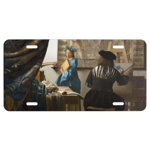 Johannes Vermeer _ The Allegory of Painting License Plate