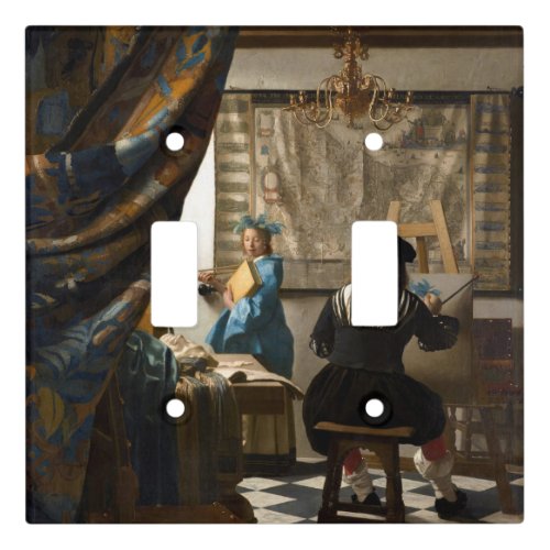 Johannes Vermeer _ The Allegory of Painting Light Switch Cover