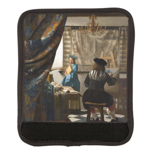Johannes Vermeer _ The Allegory of Painting Luggage Handle Wrap