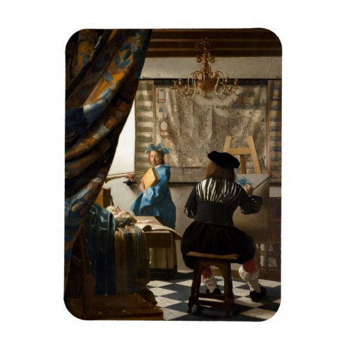 Johannes Vermeer _ The Allegory of Painting Magnet