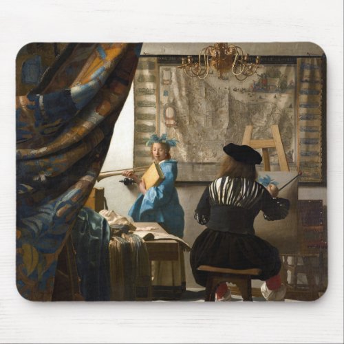 Johannes Vermeer _ The Allegory of Painting Mouse Pad