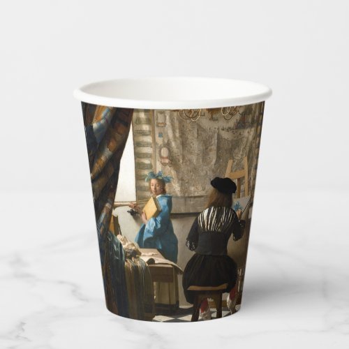 Johannes Vermeer _ The Allegory of Painting Paper Cups