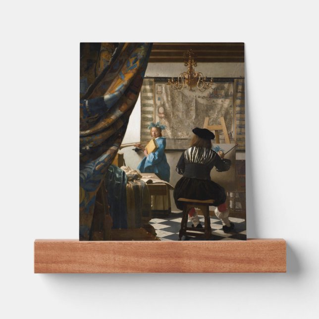Johannes Vermeer - The Allegory of Painting Picture Ledge (Front)