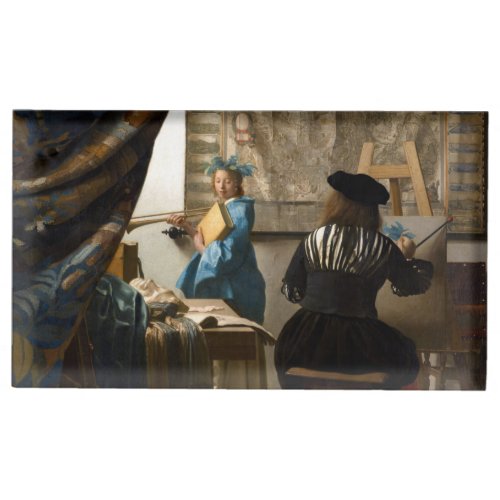 Johannes Vermeer _ The Allegory of Painting Place Card Holder