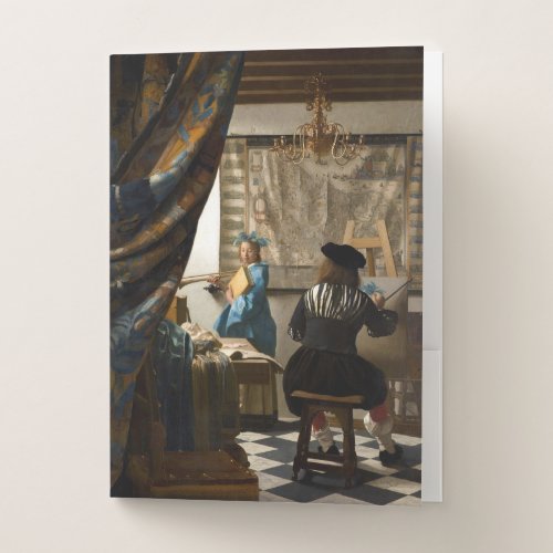 Johannes Vermeer _ The Allegory of Painting Pocket Folder