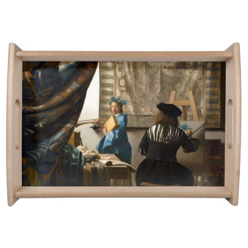 Johannes Vermeer _ The Allegory of Painting Serving Tray