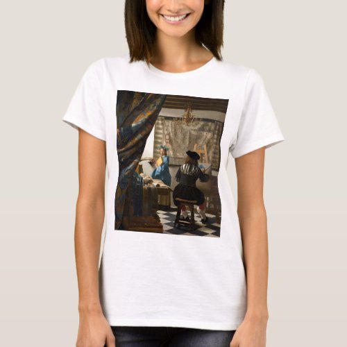 Johannes Vermeer _ The Allegory of Painting T_Shirt