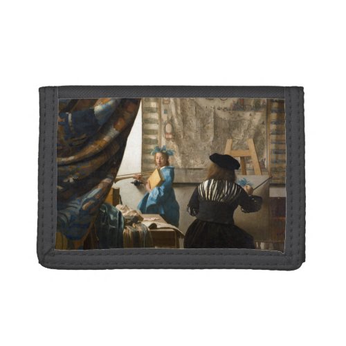 Johannes Vermeer _ The Allegory of Painting Trifold Wallet