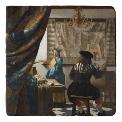 Johannes Vermeer _ The Allegory of Painting Trivet