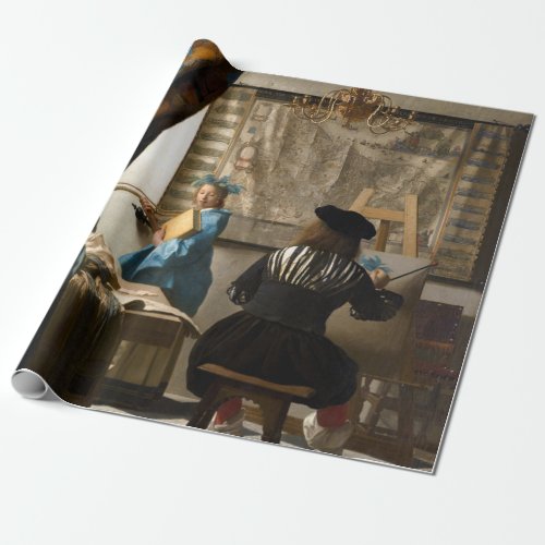 Johannes Vermeer _ The Allegory of Painting Wrapping Paper