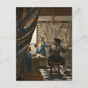 Johannes Vermeer - The Art of Painting Postcard