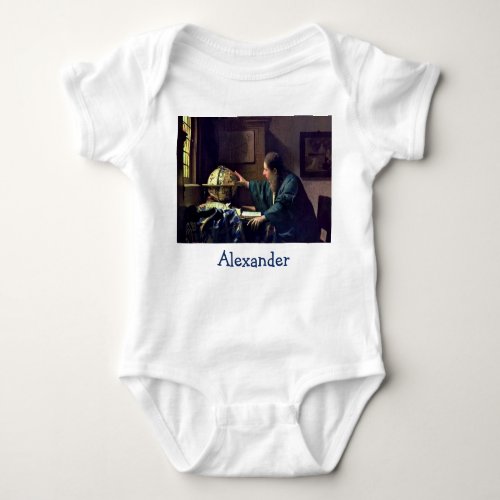 Johannes Vermeer _ The Astronomer Baby Bodysuit