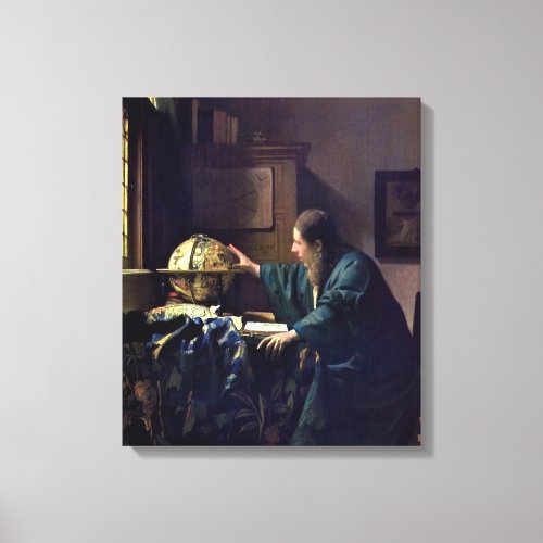 Johannes Vermeer _ The Astronomer Canvas Print