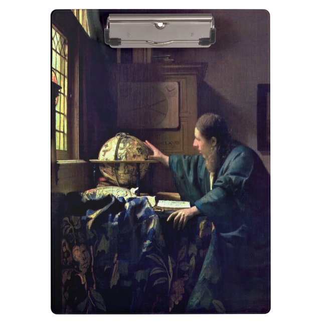 Johannes Vermeer - The Astronomer Clipboard (Front)