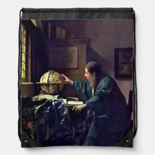 Johannes Vermeer _ The Astronomer Drawstring Bag