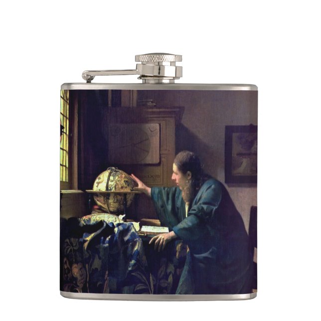 Johannes Vermeer - The Astronomer Flask (Front)