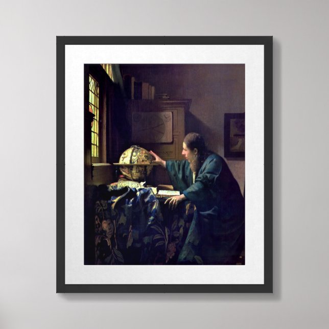 Johannes Vermeer - The Astronomer Framed Art (Framed Front)