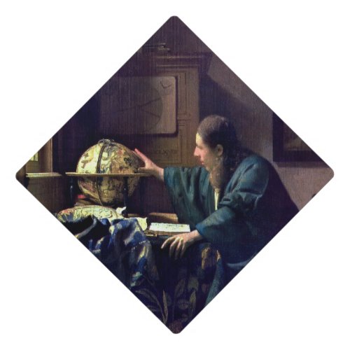 Johannes Vermeer _ The Astronomer Graduation Cap Topper
