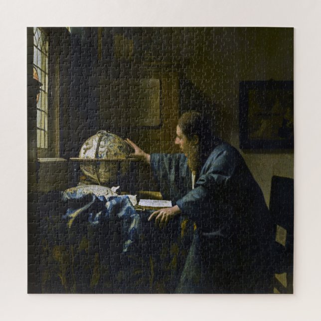 Johannes Vermeer - The Astronomer Jigsaw Puzzle (Vertical)