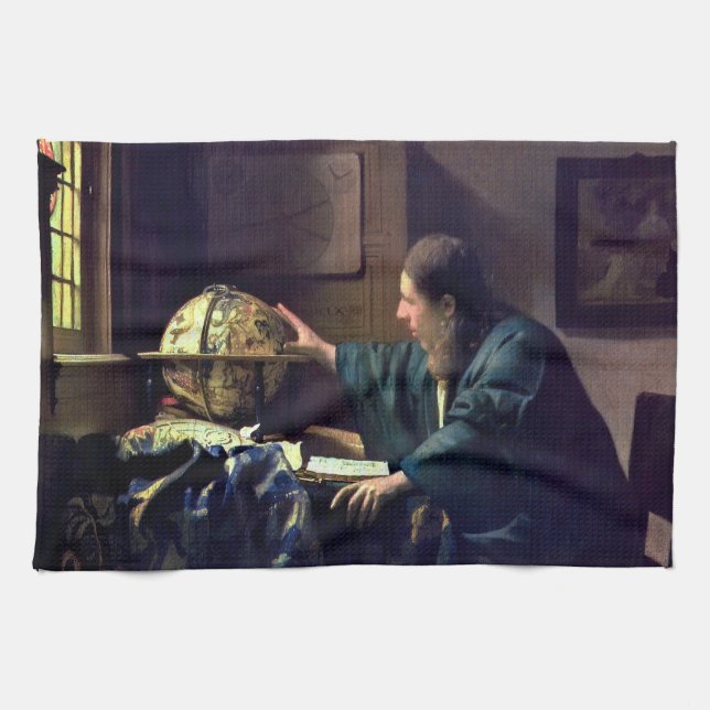 Johannes Vermeer - The Astronomer Kitchen Towel (Horizontal)