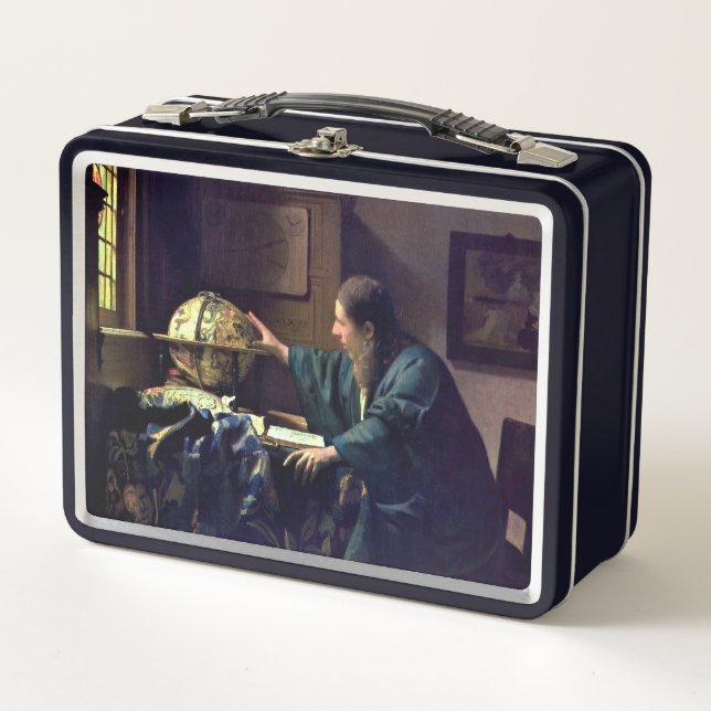 Johannes Vermeer - The Astronomer Metal Lunch Box (Front)