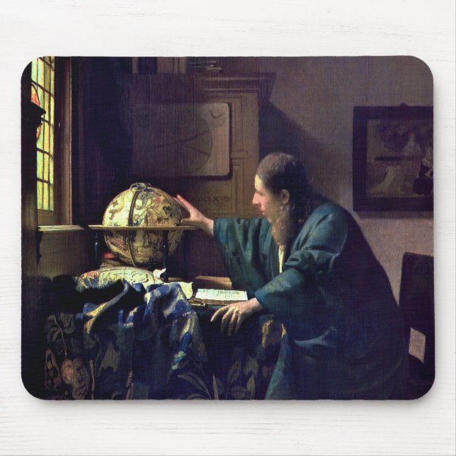 Johannes Vermeer - The Astronomer Mouse Pad (Front)