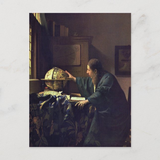 Johannes Vermeer - The Astronomer Painting Postcard (Front)