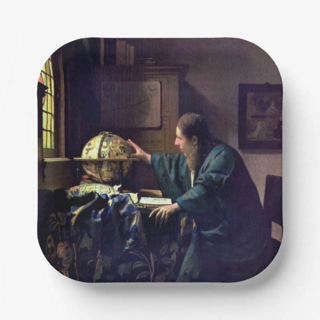 Johannes Vermeer - The Astronomer Paper Plates (Front)