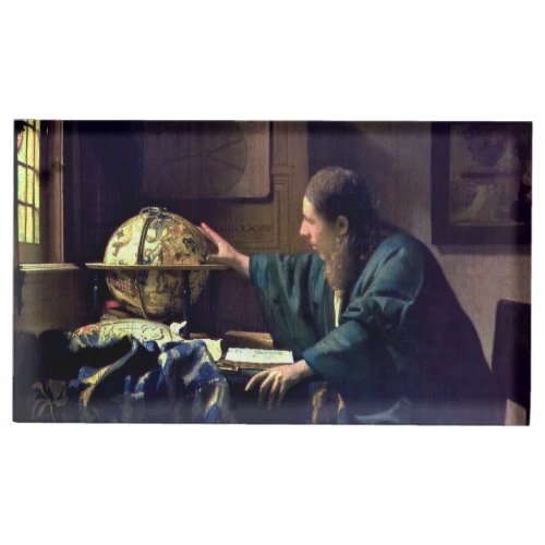 Johannes Vermeer _ The Astronomer Place Card Holder