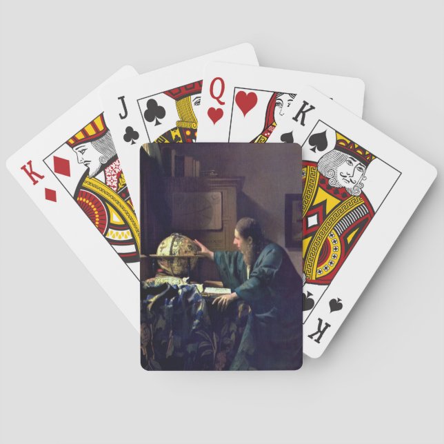 Johannes Vermeer - The Astronomer Poker Cards (Back)