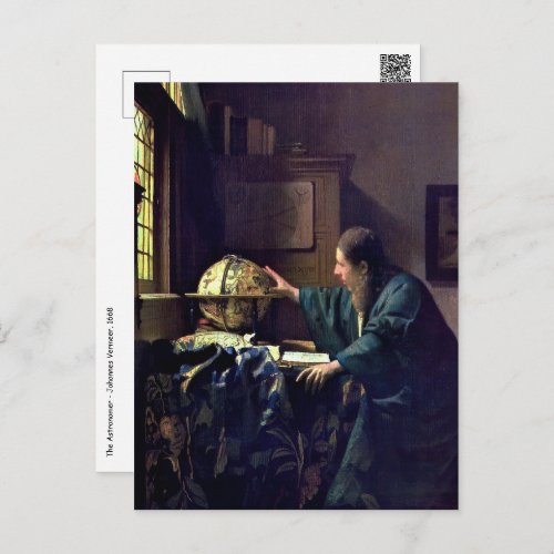 Johannes Vermeer _ The Astronomer Postcard