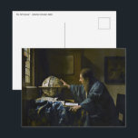 Johannes Vermeer - The Astronomer Postcard<br><div class="desc">The Astronomer - Johannes Vermeer, 1668</div>