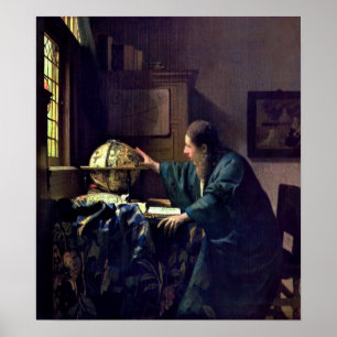 Johannes Vermeer - The Astronomer Poster