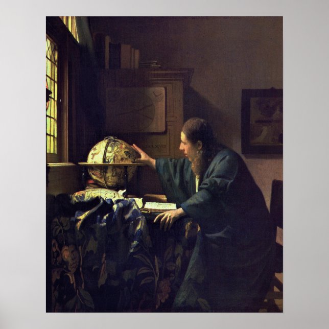 Johannes Vermeer, The Astronomer Poster (Front)