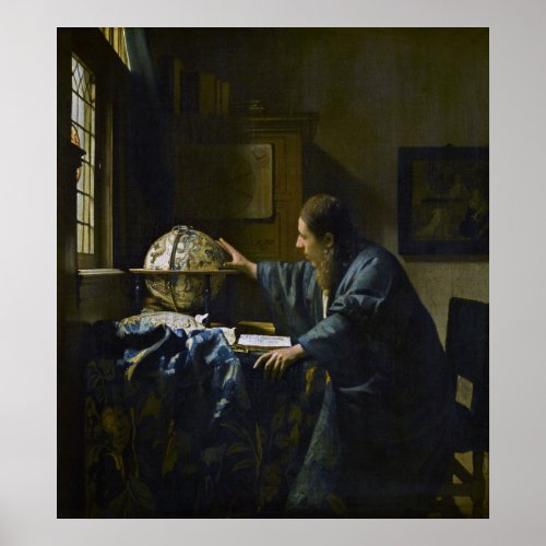 Johannes Vermeer _ The Astronomer Poster