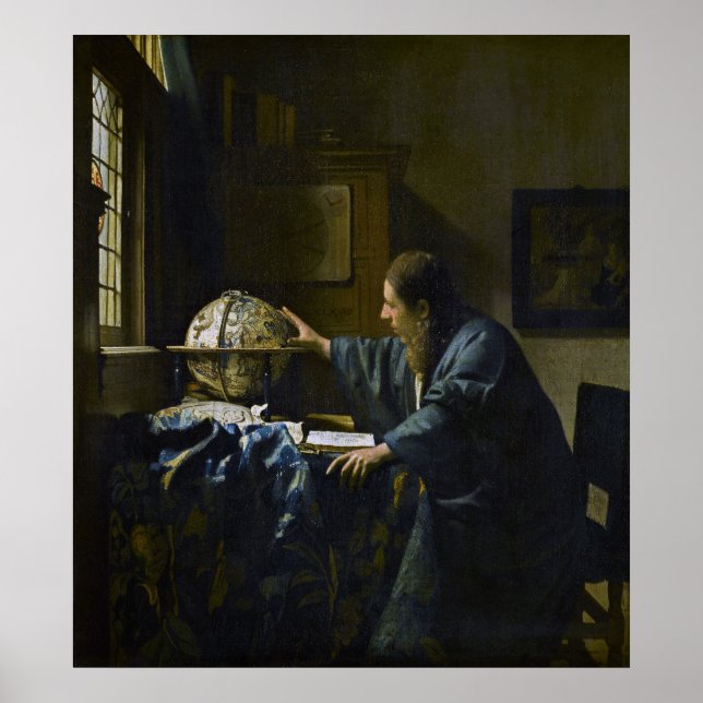 Johannes Vermeer - The Astronomer Poster (Front)
