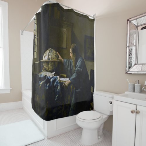 Johannes Vermeer _ The Astronomer Shower Curtain