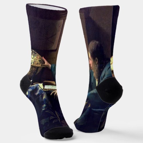 Johannes Vermeer _ The Astronomer Socks