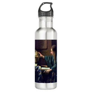 Johannes Vermeer - The Astronomer Stainless Steel Water Bottle